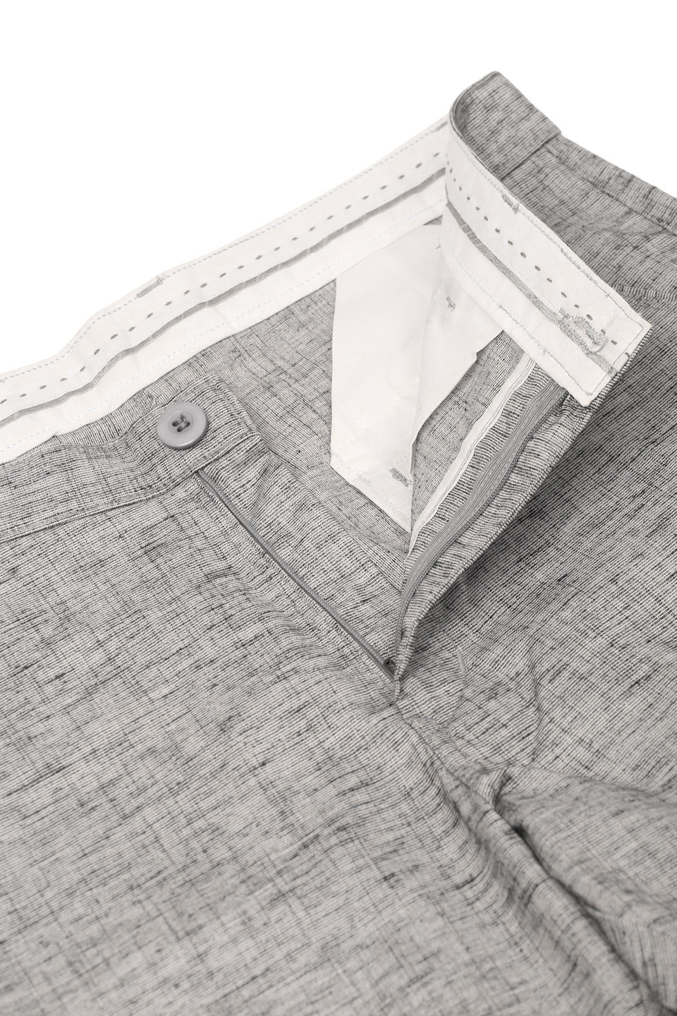 Jainish Men's Grey Linan Cotton Formal Trousers ( FGP 273 Grey ) | Grocsy