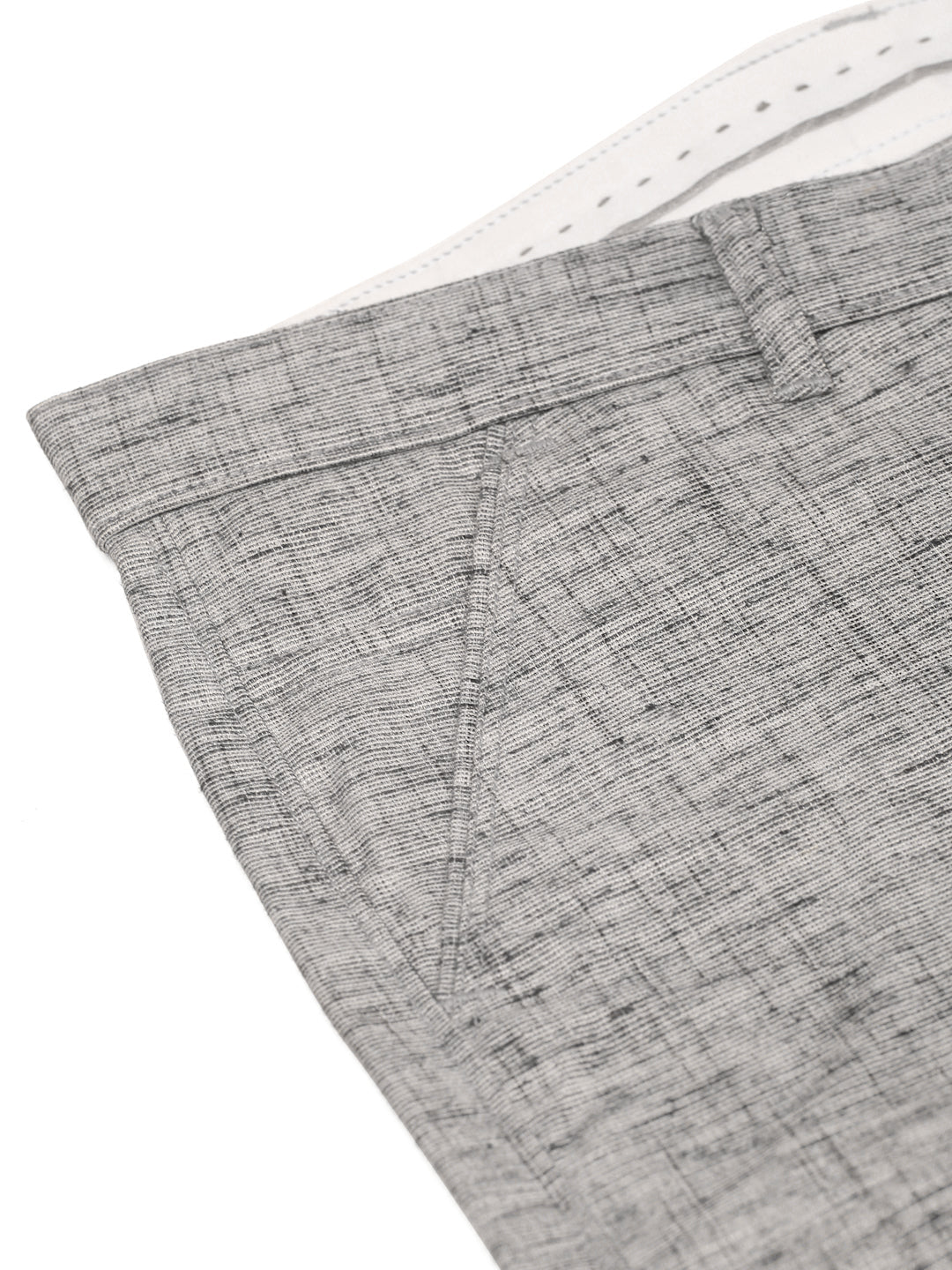 Jainish Men's Grey Linan Cotton Formal Trousers ( FGP 273 Grey ) | Grocsy