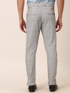 Jainish Men's Grey Linan Cotton Formal Trousers ( FGP 273 Grey ) | Grocsy