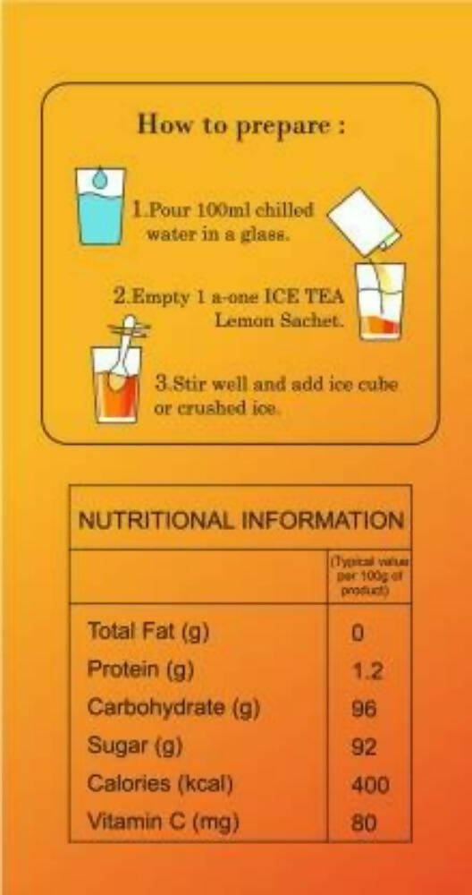 A-One Ice Tea Lemon Flavour Instant | Grocsy