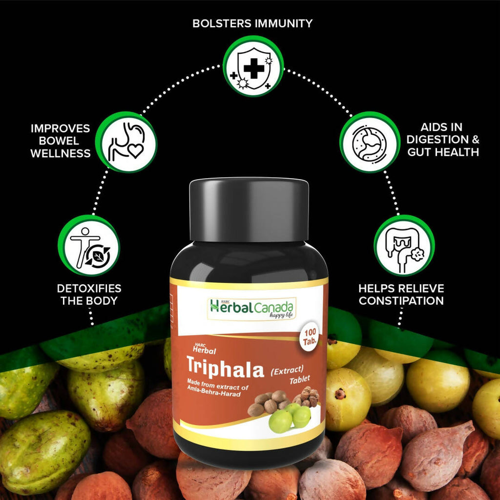 Herbal Canada Triphala Extract Tablets | Grocsy