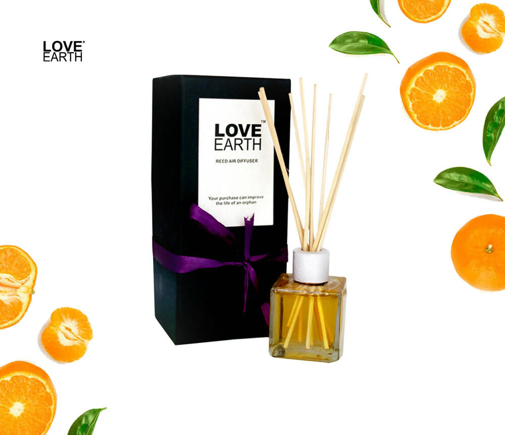 Love Earth Reed Diffuser- Tangerine | Grocsy