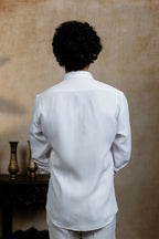4Way White Chitra Srinivasa Shirt By Hilo Design | Grocsy