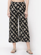 Myshka Multicolor Cotton Printed Palazzo | Grocsy
