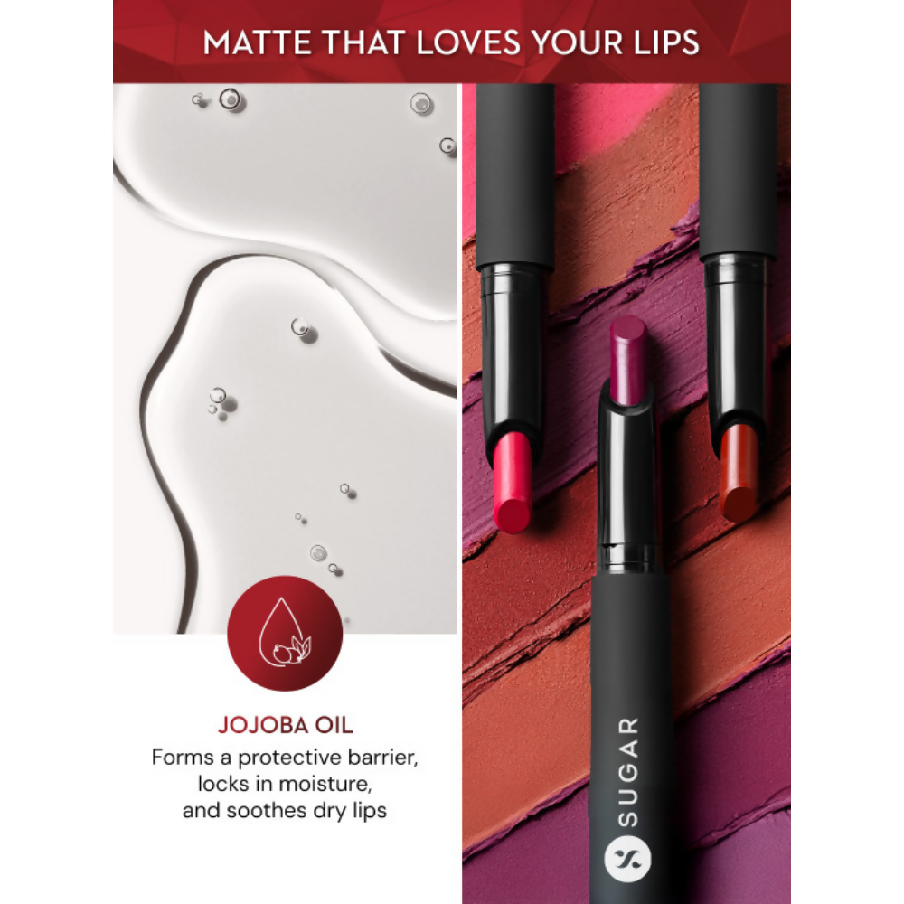 Sugar Cosmetics Matte Attack Transferproof Lipstick - 14 Caffeine Bandit | Grocsy