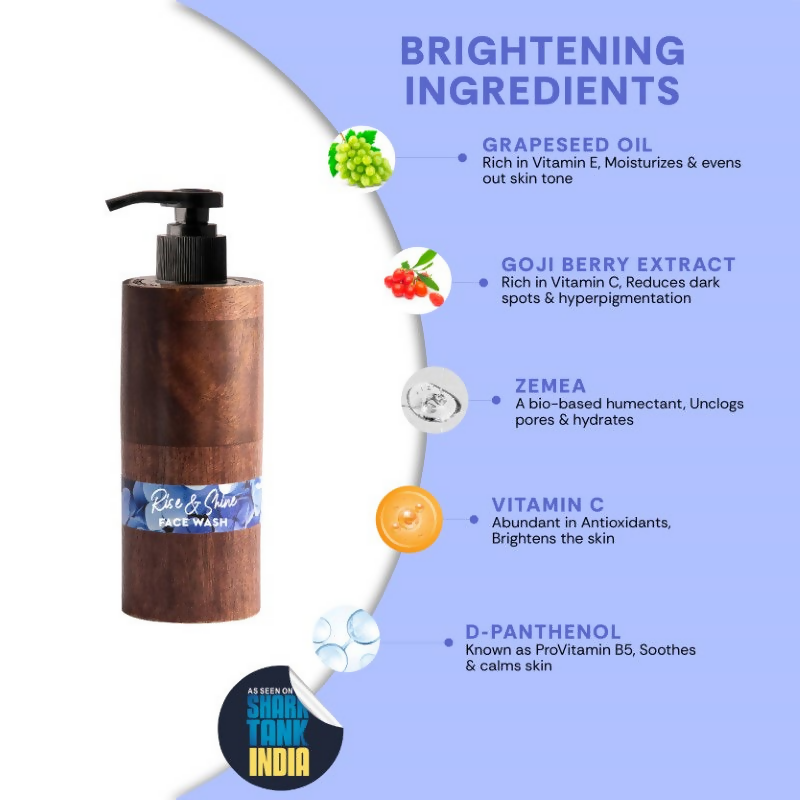 Mintree Certified Organic & Vegan Rise & Shine Brightening Face Wash | Grocsy