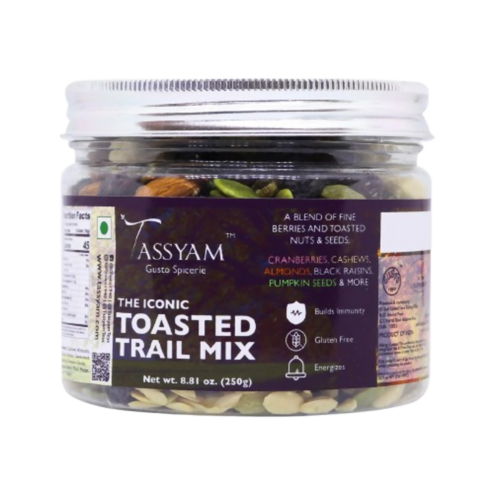 Tassyam Organics Toasted Trail Mix | Grocsy