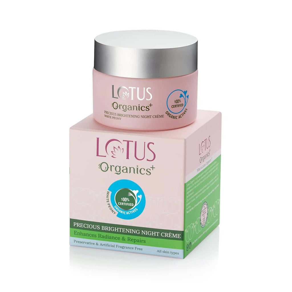Lotus Organics+ Precious Brightening Night Cream | Grocsy