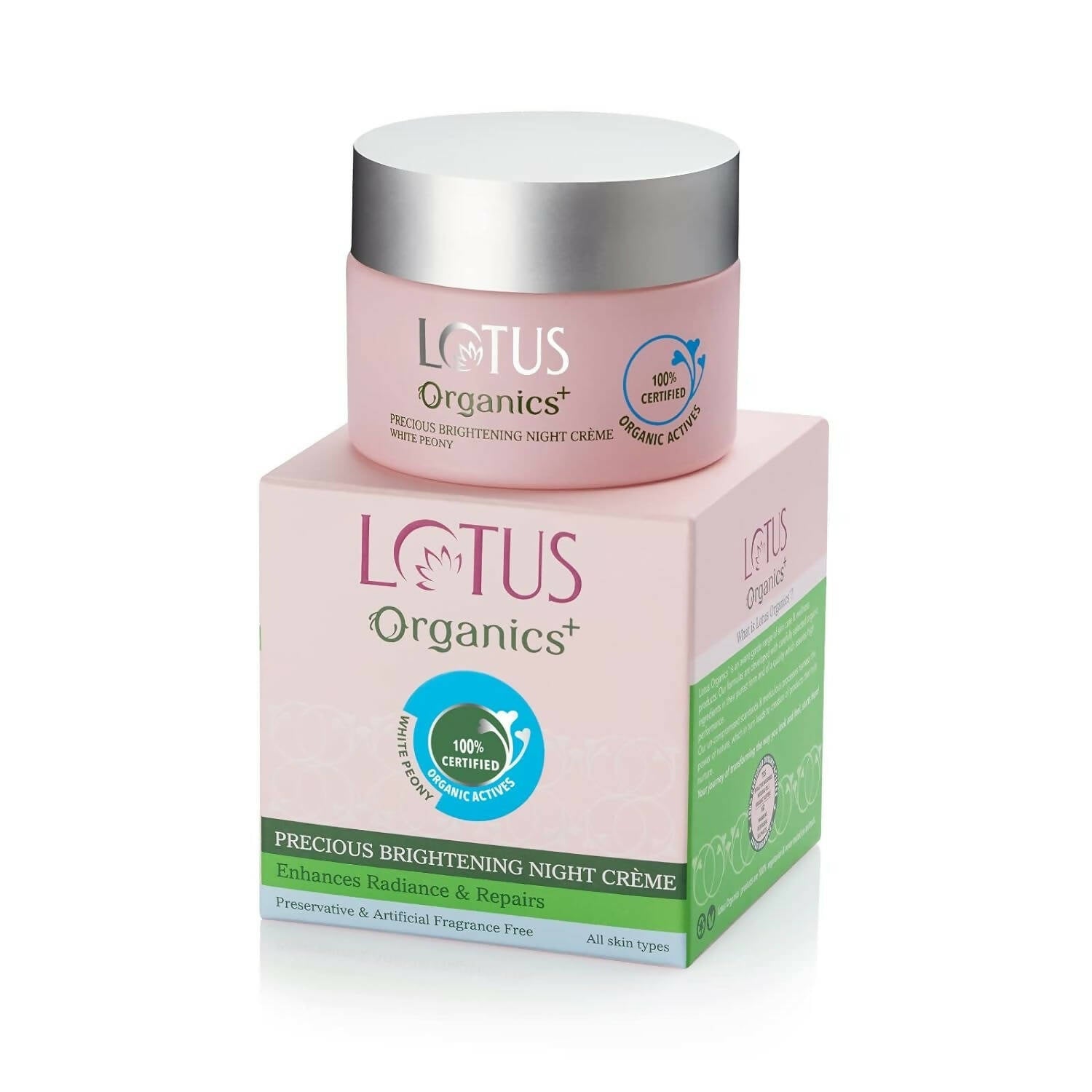 Lotus Organics+ Precious Brightening Night Cream | Grocsy