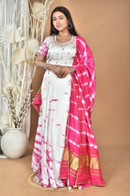 Morchari Women Tai Dai And Hand Embroidery Lehenga-Rani | Grocsy