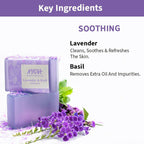 Nykaa Naturals Lavender & Basil Soothing Bathing Soap | Grocsy