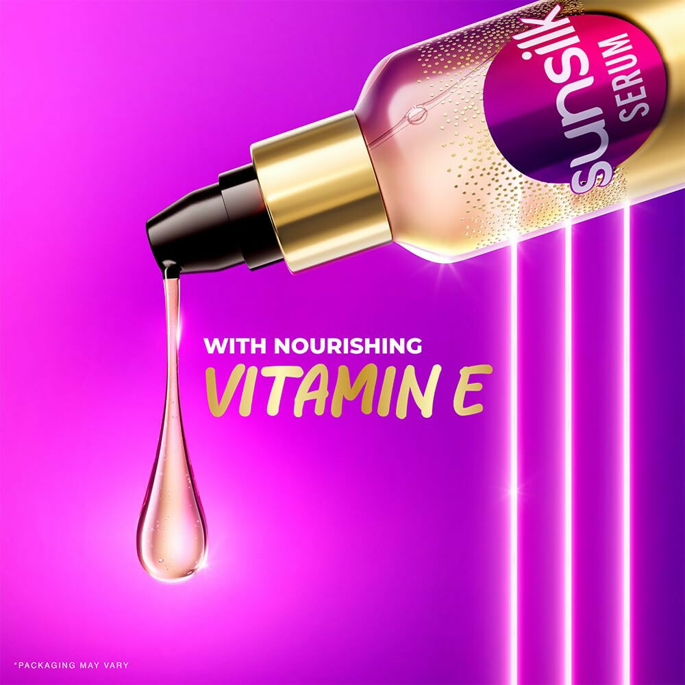 Sunsilk Super Shine Hair Serum For Dry Frizzy Hair, Vitamin E Nourishment, 48 hour frizz free | Grocsy