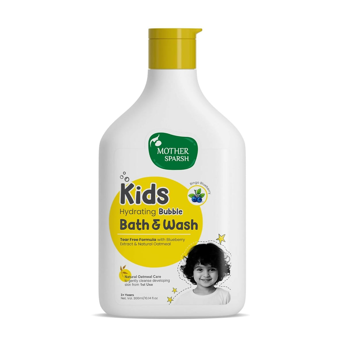 Mother Sparsh Kids & Baby Hydrating Bubble Bath & Wash for 3+ Boys & Girls | Grocsy