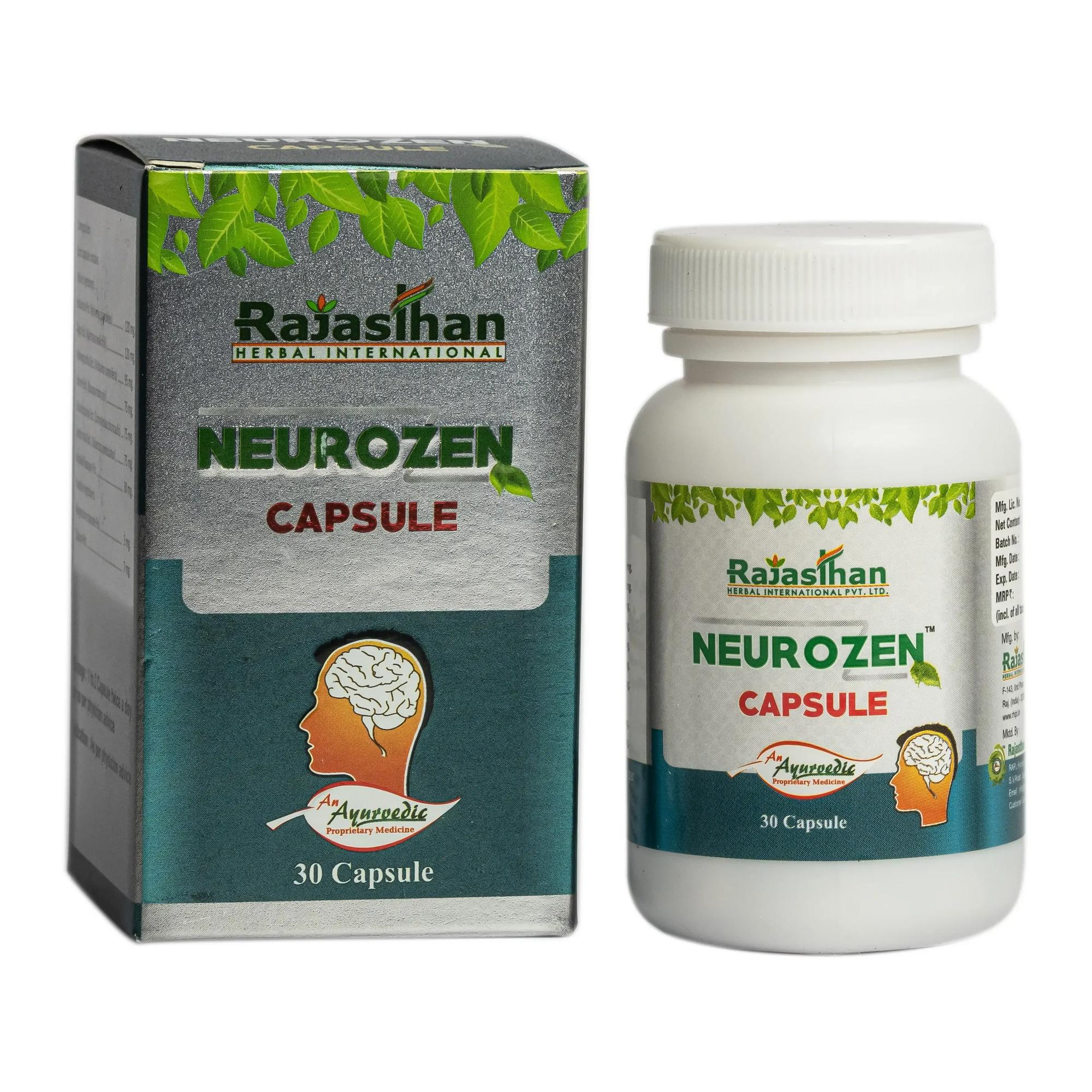 Rajasthan Herbals Neurozen Capsules | Grocsy