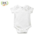 AHC Soft Cotton Short-Sleeve Bodysuits Solid Onesies New Born Infant Dress - Grey/Blue/Green/Pink/Yellow | Grocsy