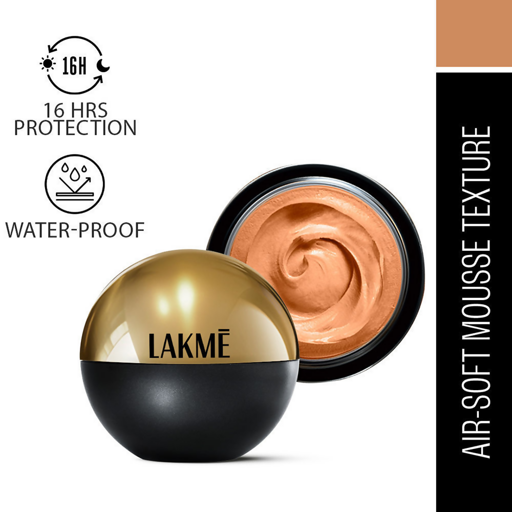Lakme Xtraordin-Airy Mattereal Mousse Foundation - 03 Golden Sand | Grocsy