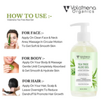 Volamena Tea Tree Aloe Vera Gel | Grocsy