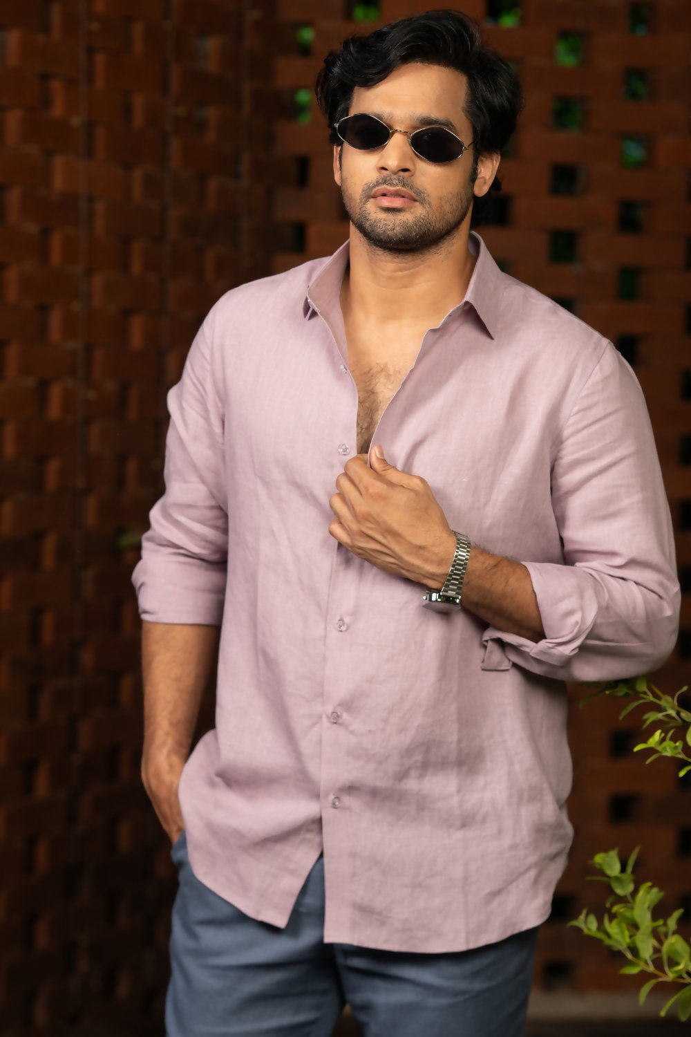 Linen Pink Seafoam Serenity Shirt By Hilo Design | Grocsy