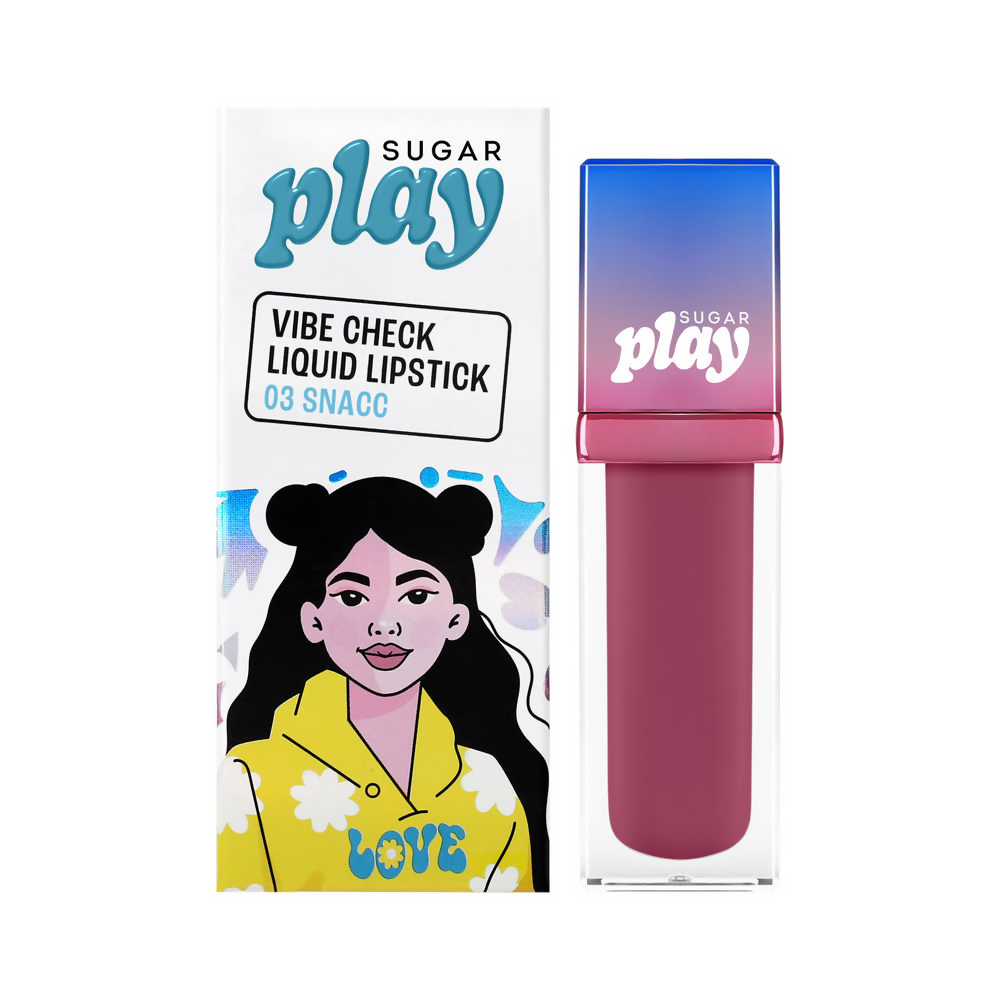 Sugar Play Vibe Check Liquid Lipstick - 03 Snacc | Grocsy
