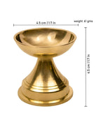 Spillbox Gold-Toned Brass Niranjan Deep Pooja Essential | Grocsy