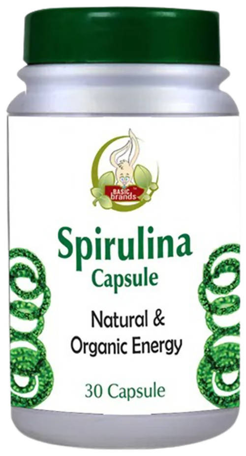 Basic Ayurveda Spirulina Capsule | Grocsy