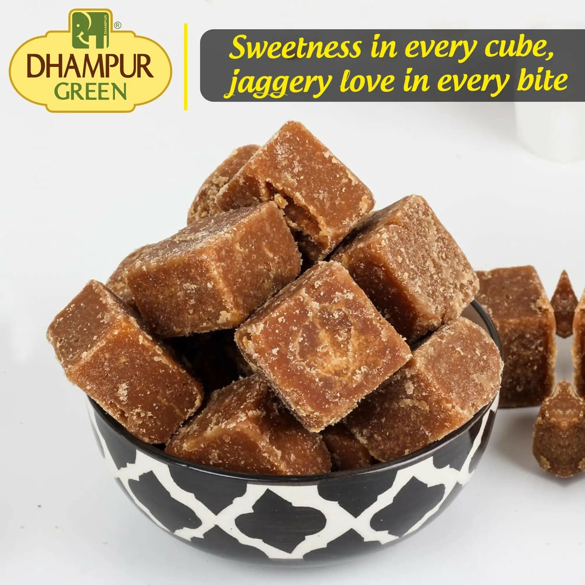 Dhampur Jaggery Cubes (Gur ki Dali) | Grocsy