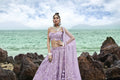 House of Panchhi Mauve Net Multi Sequins with heavy Zarkan embroidery Lehenga choli & Dupatta | Grocsy