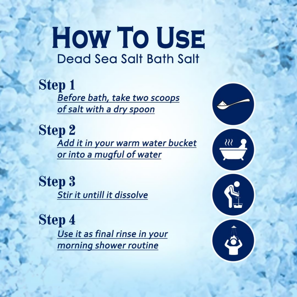 VedicAyurveda Dead Sea Salt and Lavender Bath Salt | Grocsy