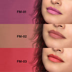 Baked Beauty My Crayon Forget Me Not Super Matte Lip Cream Lipsticks (Set of 3) | Grocsy
