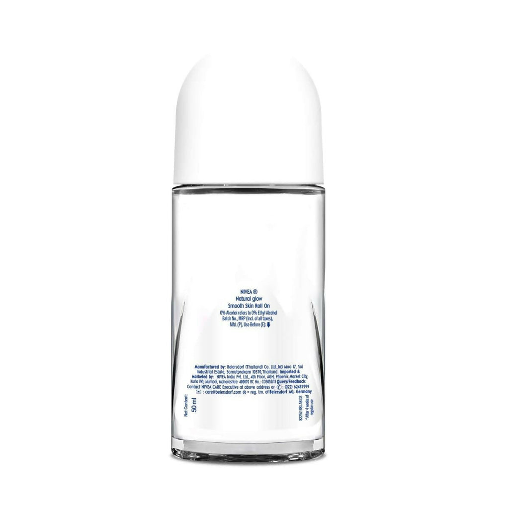 Nivea Natural Glow Smooth Skin Deodorant Roll On For Women | Grocsy