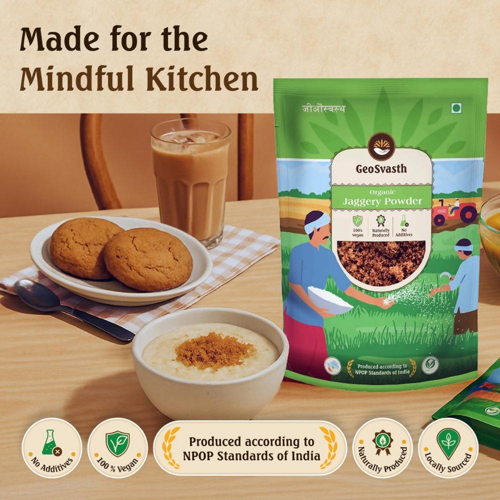 GeoSvasth Organic Jaggery Powder | Grocsy