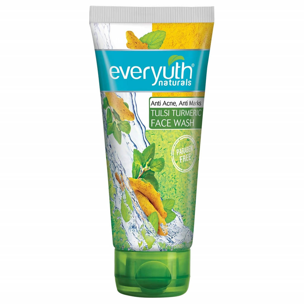 Everyuth Naturals Anti Acne Anti Marks Tulsi Turmeric Face Wash | Grocsy