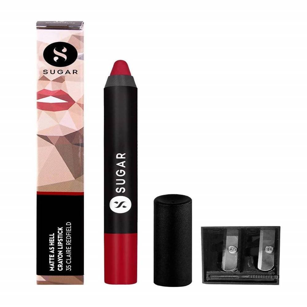 Sugar Matte As Hell Crayon Lipstick - Claire Redfield (Pure red) | Grocsy