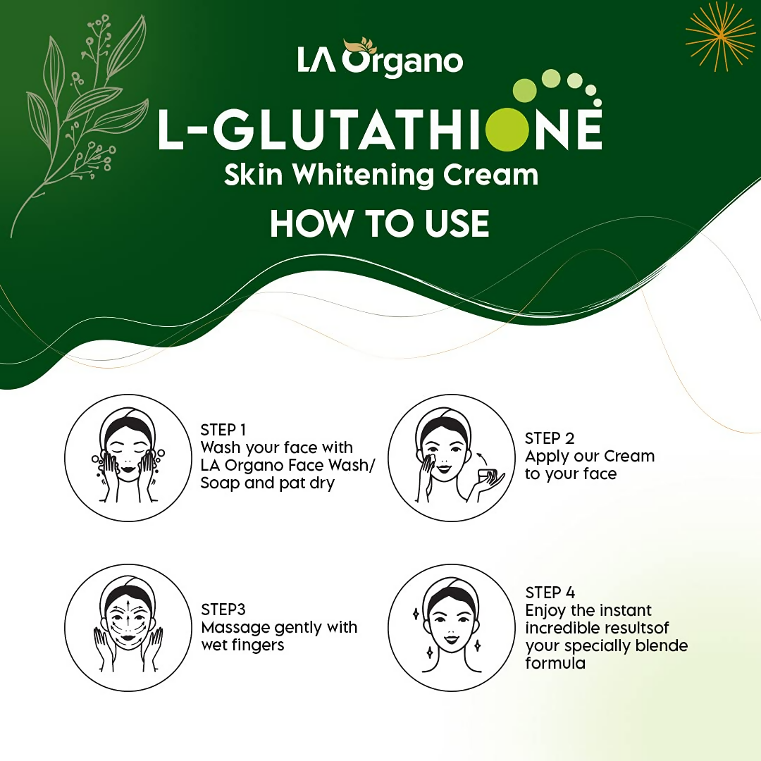 LA Organo L-Glutathione Cream For Skin Whitening | Grocsy