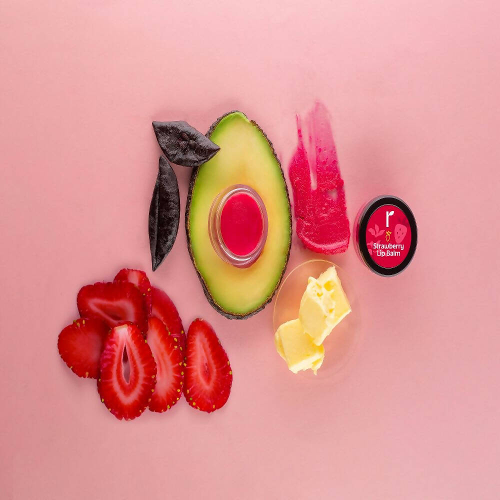 Rivona Naturals Strawberry Lip Balm | Grocsy