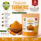 VedaRasa Organic Turmeric Powder Premium Quality | Grocsy