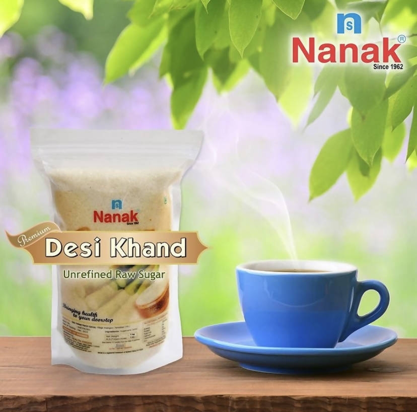 Nanak Premium Desi Khand - 1Kg (Healthy Sweetener) | Grocsy