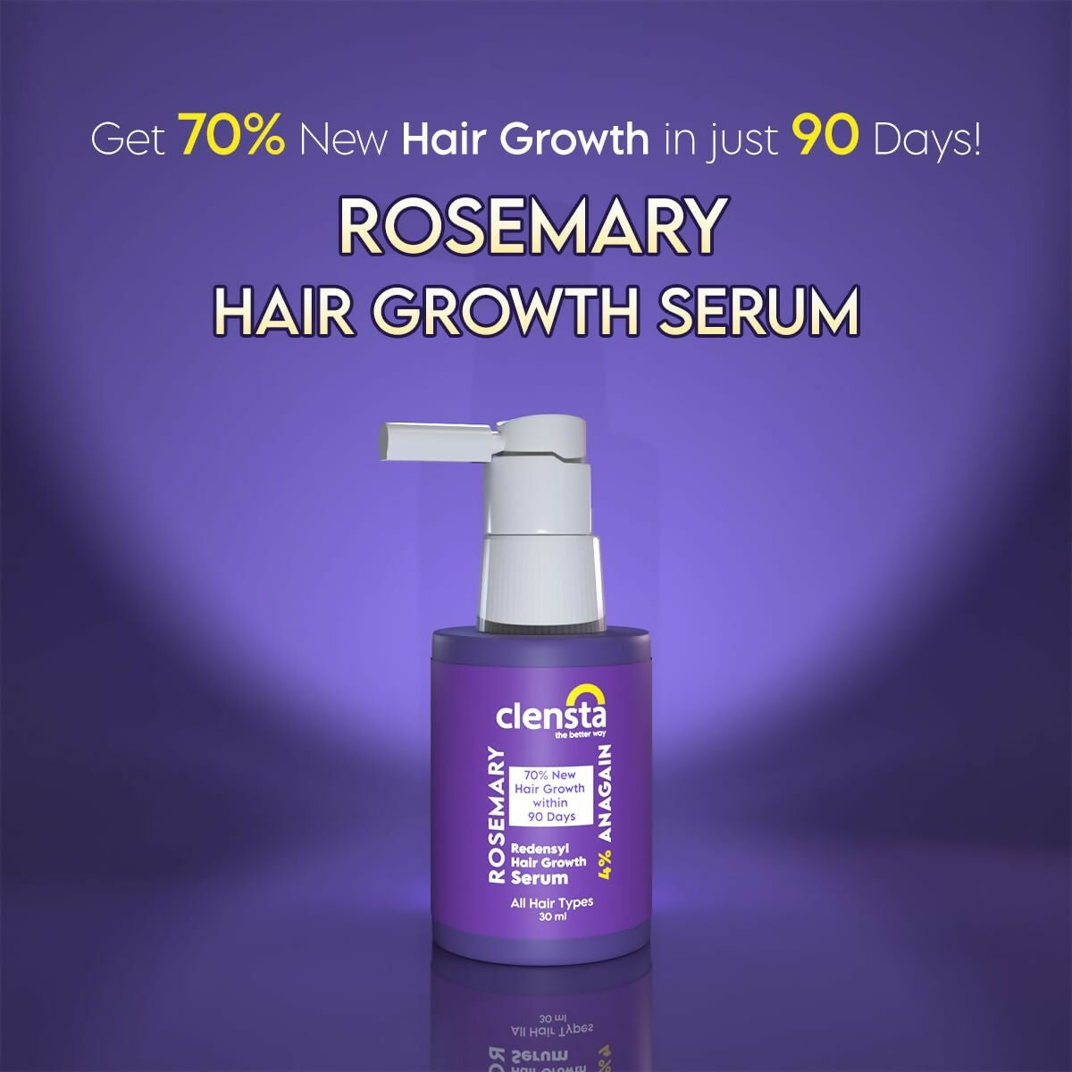 Clensta Rosemary Redensyl Hair Growth Serum | Grocsy
