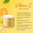 Glamveda Vitamin C Brightening & Lightening Scrub | Grocsy