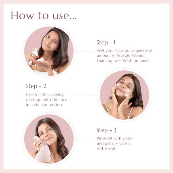 Provalo Walnut Acne Control And Pimple Care Foaming Face Wash For Women | Grocsy