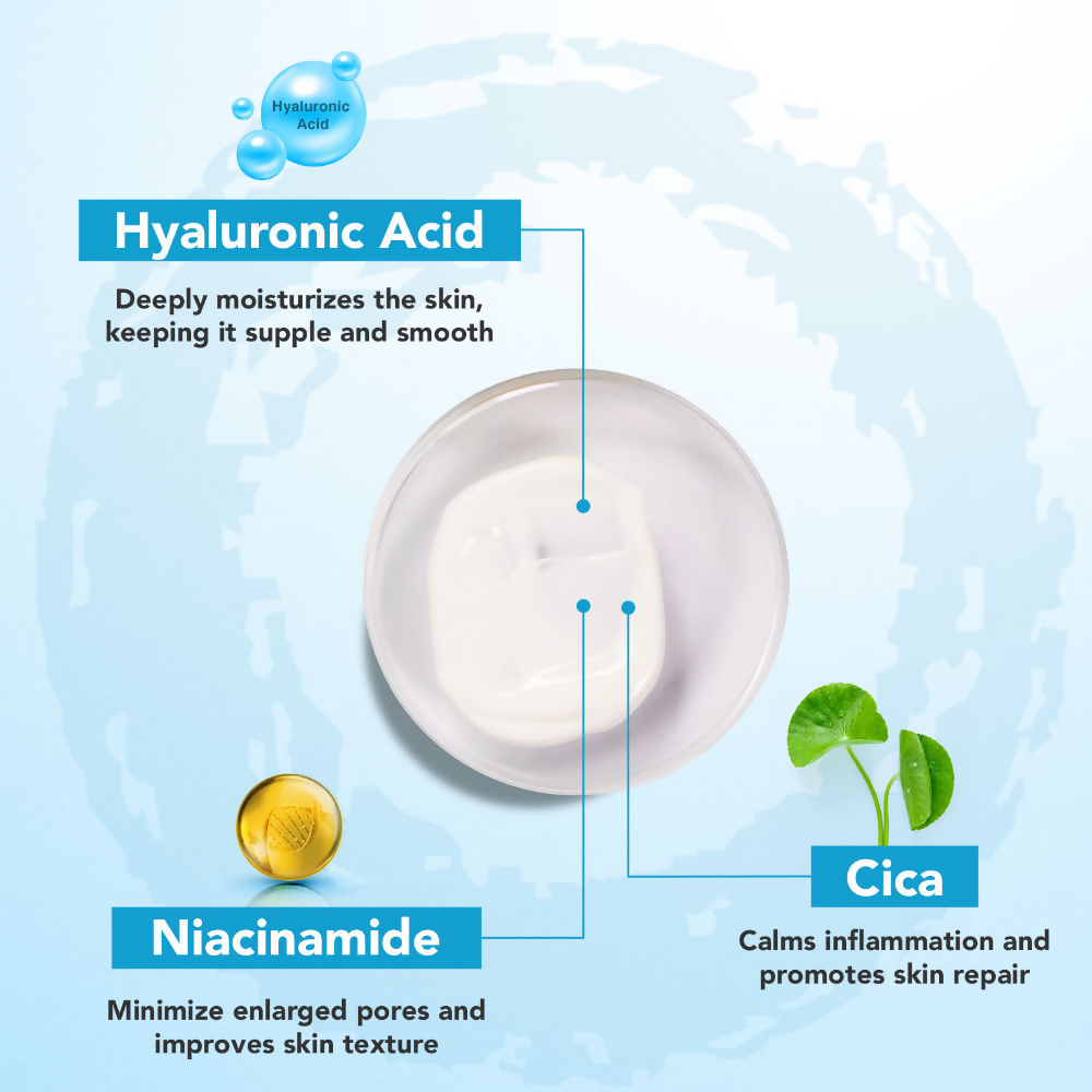 Lotus Herbals Cica + Hyaluronic Acid SPF 50 PA+++ Sunscreen Serum | Grocsy