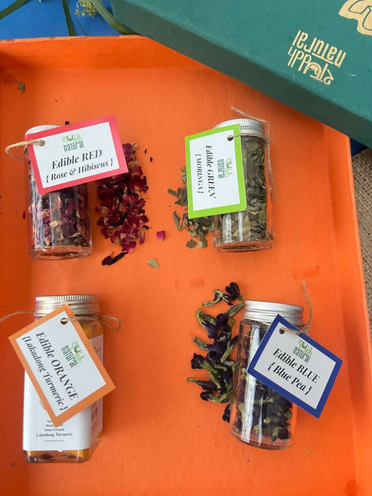 Shuddh Natural Edible Wholistic Colour | Ayurvedic Thandai Powder | Ubtan Based Herbal Gulal | Holi Gift Hamper | Grocsy