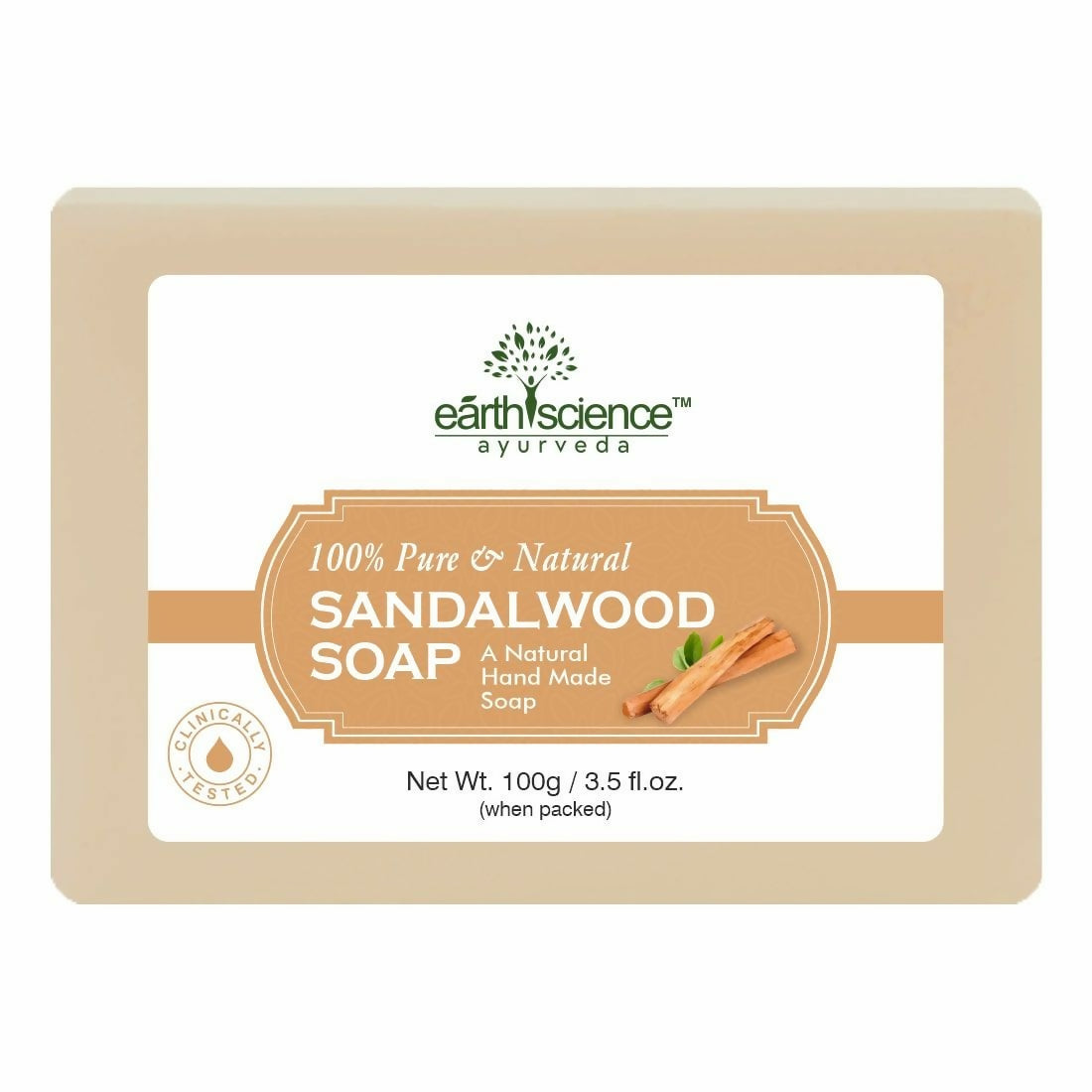 Earth Science Ayurveda Sandalwood Bath Soap | Grocsy