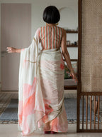Suta Green Floral Pure Cotton Saree | Grocsy