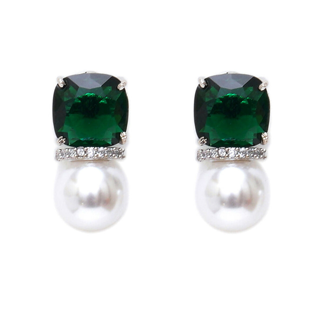 Jade Pearl Studs- Ruby Raang | Grocsy
