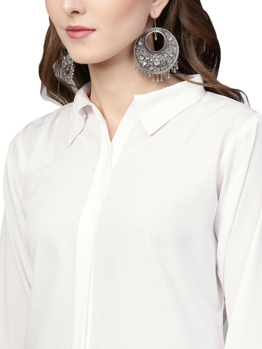 Ahalyaa Women's Traditional Wea Co-ods - White | Grocsy