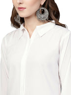 Ahalyaa Women's Traditional Wea Co-ods - White | Grocsy