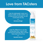 TAC - The Ayurveda Co. 10% Nalpamaradi Glow Cream with SPF 20, Skin Brightening and Detan for Women & Men | Grocsy