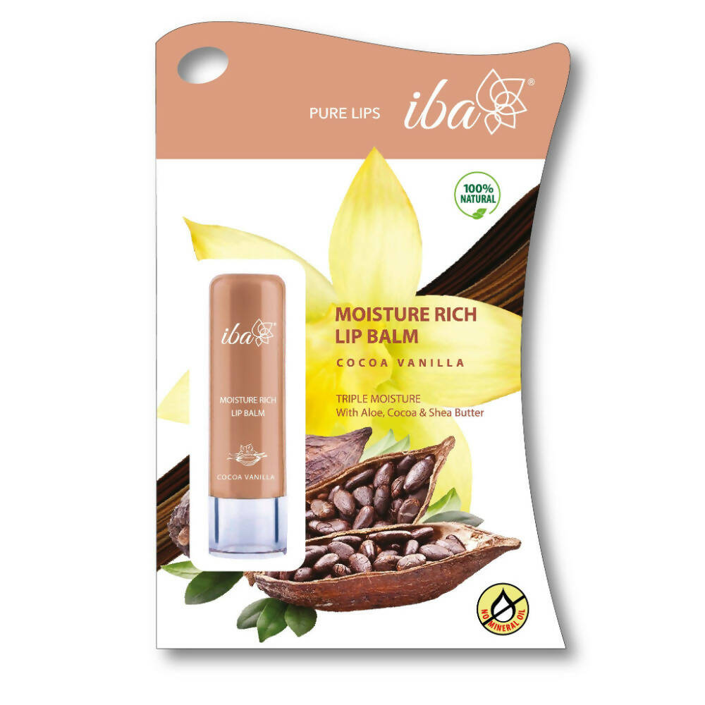 Iba Moisture Rich Lip Balm - Cocoa Vanilla | Grocsy