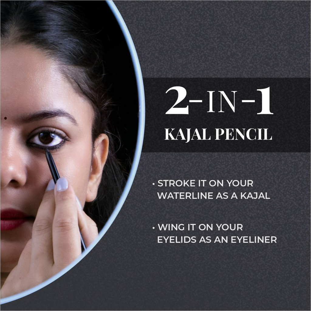 Just Herbs Naynam Day - Long Kohl Kajal | Grocsy